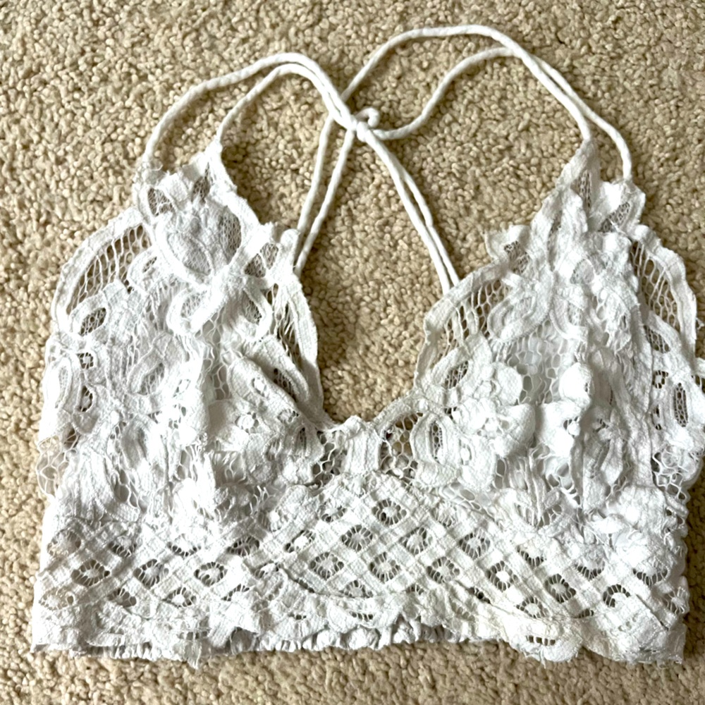 White free people bralette